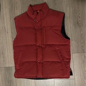 Vintage Timberland Weathergear Down Full Zip Casual Vest Mens Small
